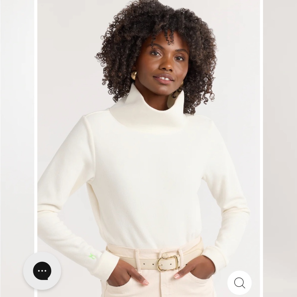 Cream Park Slop Dudley Stephen Turtleneck Fleece.